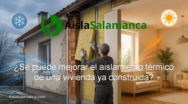Se puede mejorar el aislamiento de una vivienda ya construida